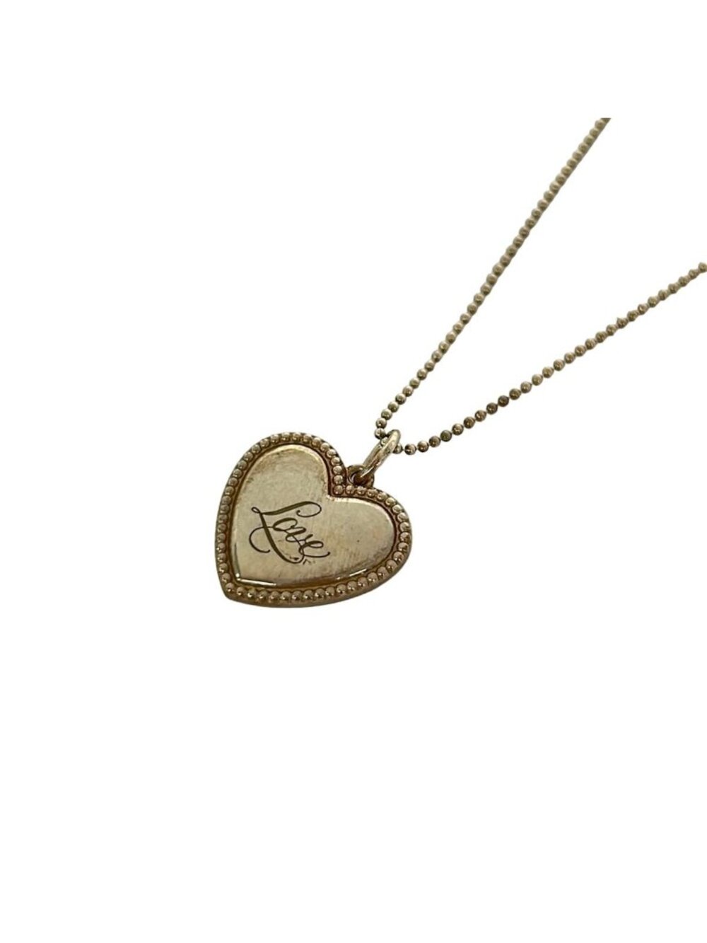 Tiffany & Co Necklace Milgrain Silver Heart